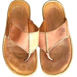 Born Brown Leather Sandals Men's 8